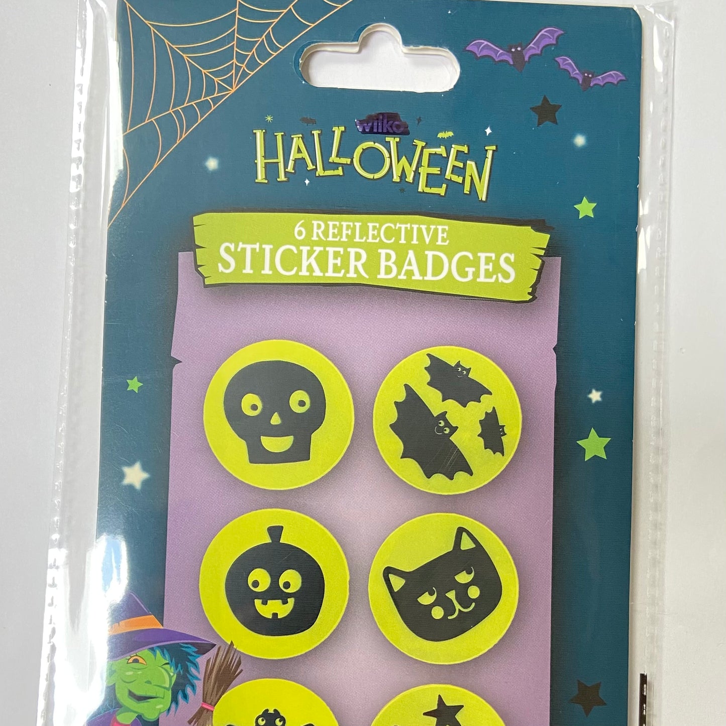 Halloween 6 Reflective Sticker Badges