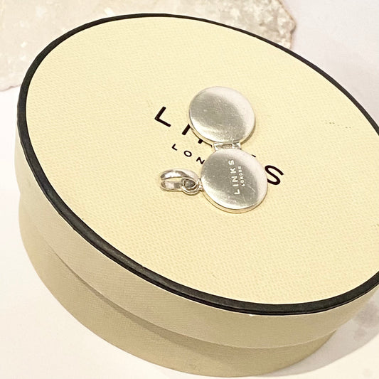 Links of London Round Sterling Silver Locket with space for two photos