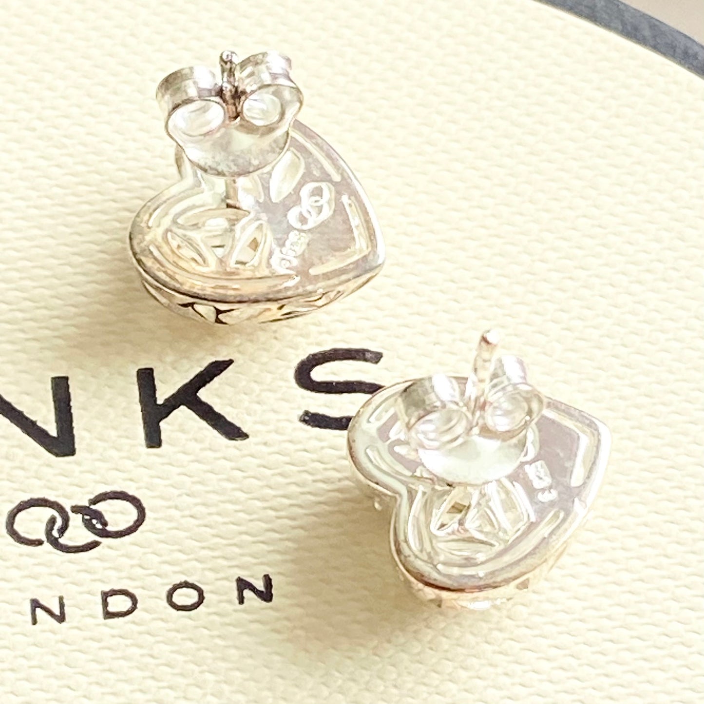 Links of London Sterling Silver Maze Heart Earrings