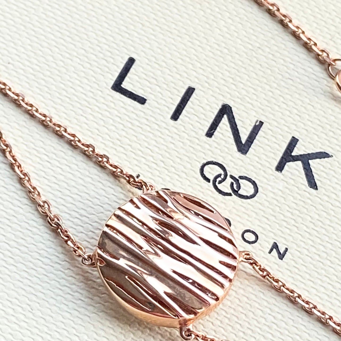 Links of London Silver 18ct RG Vermeil Bracelet inspired by the River Thames