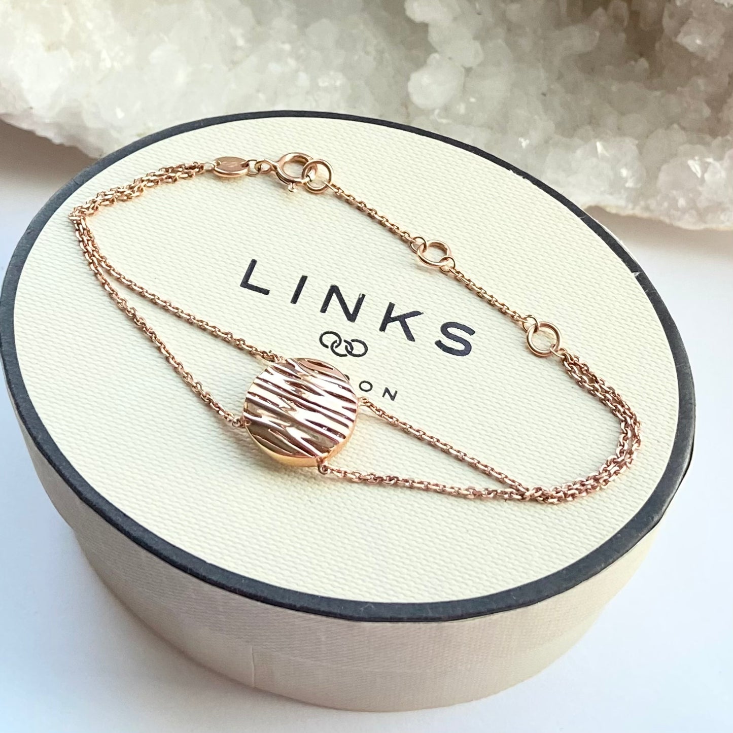 Links of London Silver 18ct RG Vermeil Bracelet inspired by the River Thames