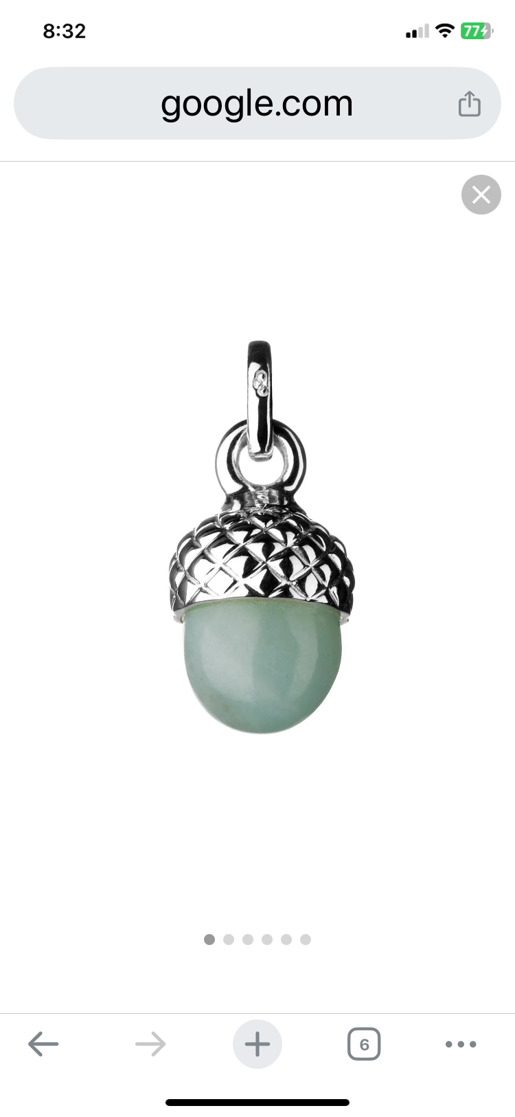 Links of London Love Note Acorn Charm