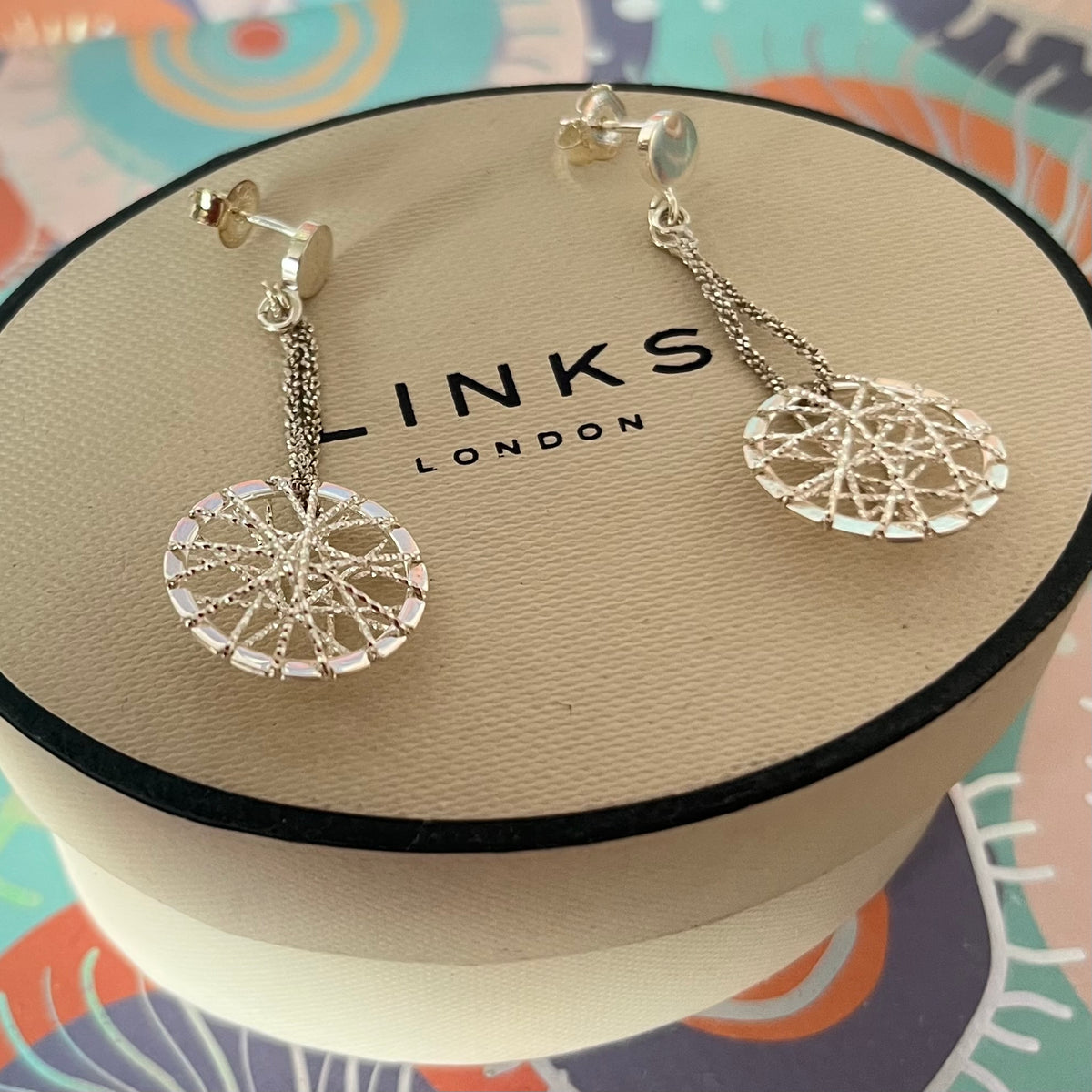 Links of London Sterling Silver Dream Catcher Earrings