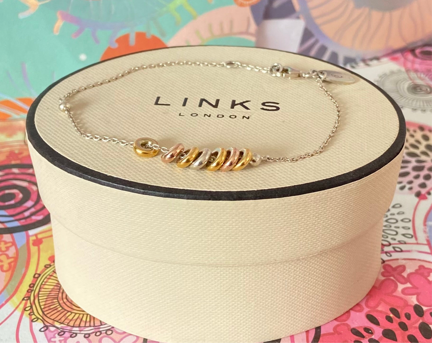 Links of London Sweetie Chain Bracelet with 18k Gold Vermeil Beads
