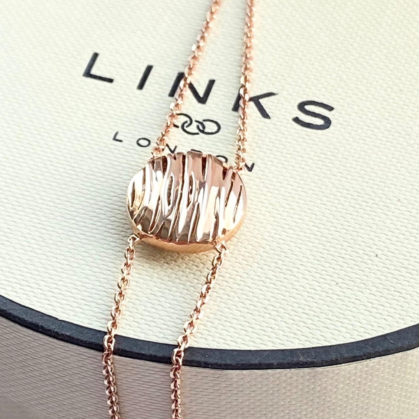 Links of London Silver 18ct RG Vermeil Bracelet inspired by the River Thames