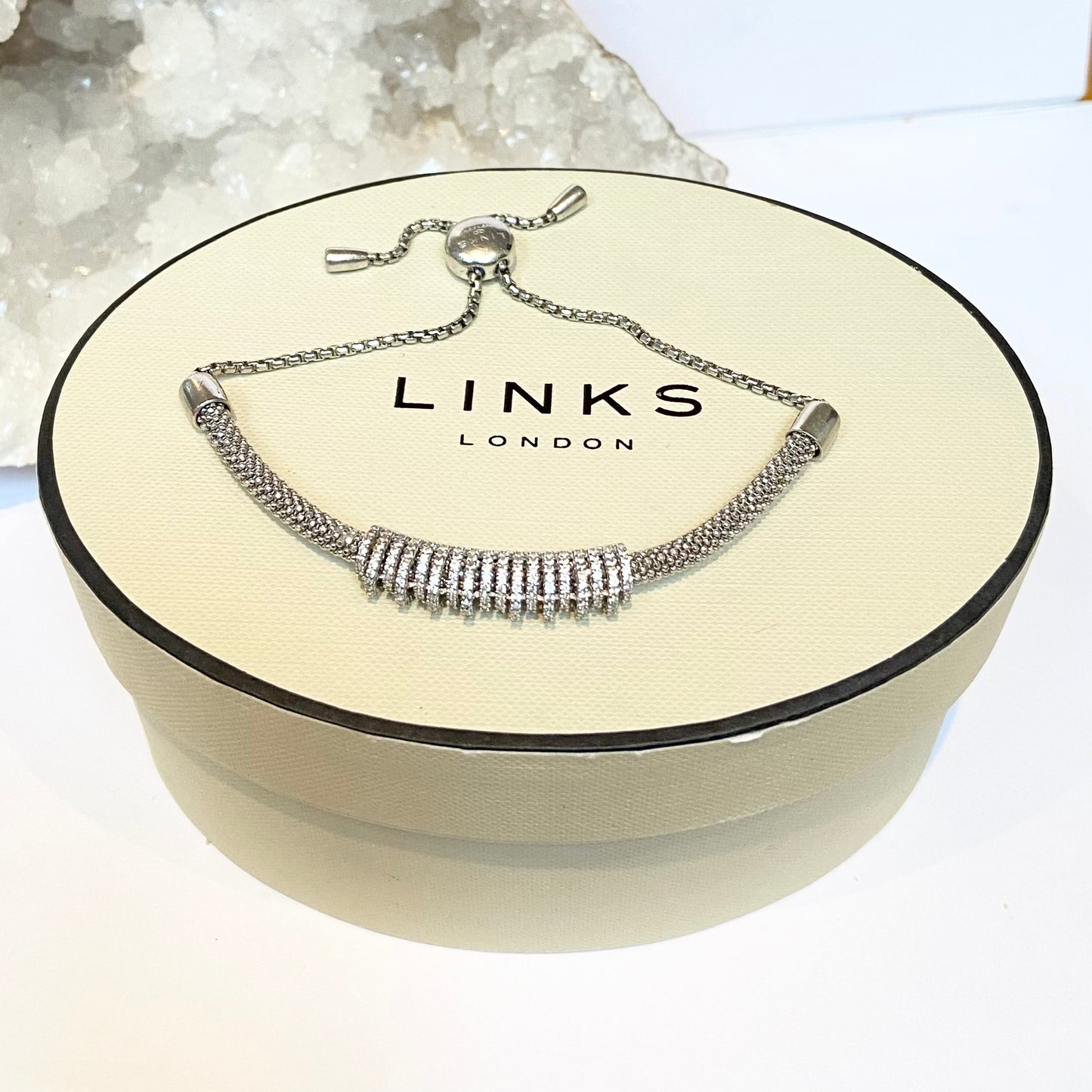 Links of London Sterling Silver Starlight Crown Bracelet with toggle