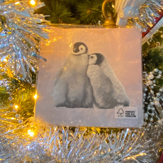 Penguins Napkins 20 per pack can be used for Decoupage