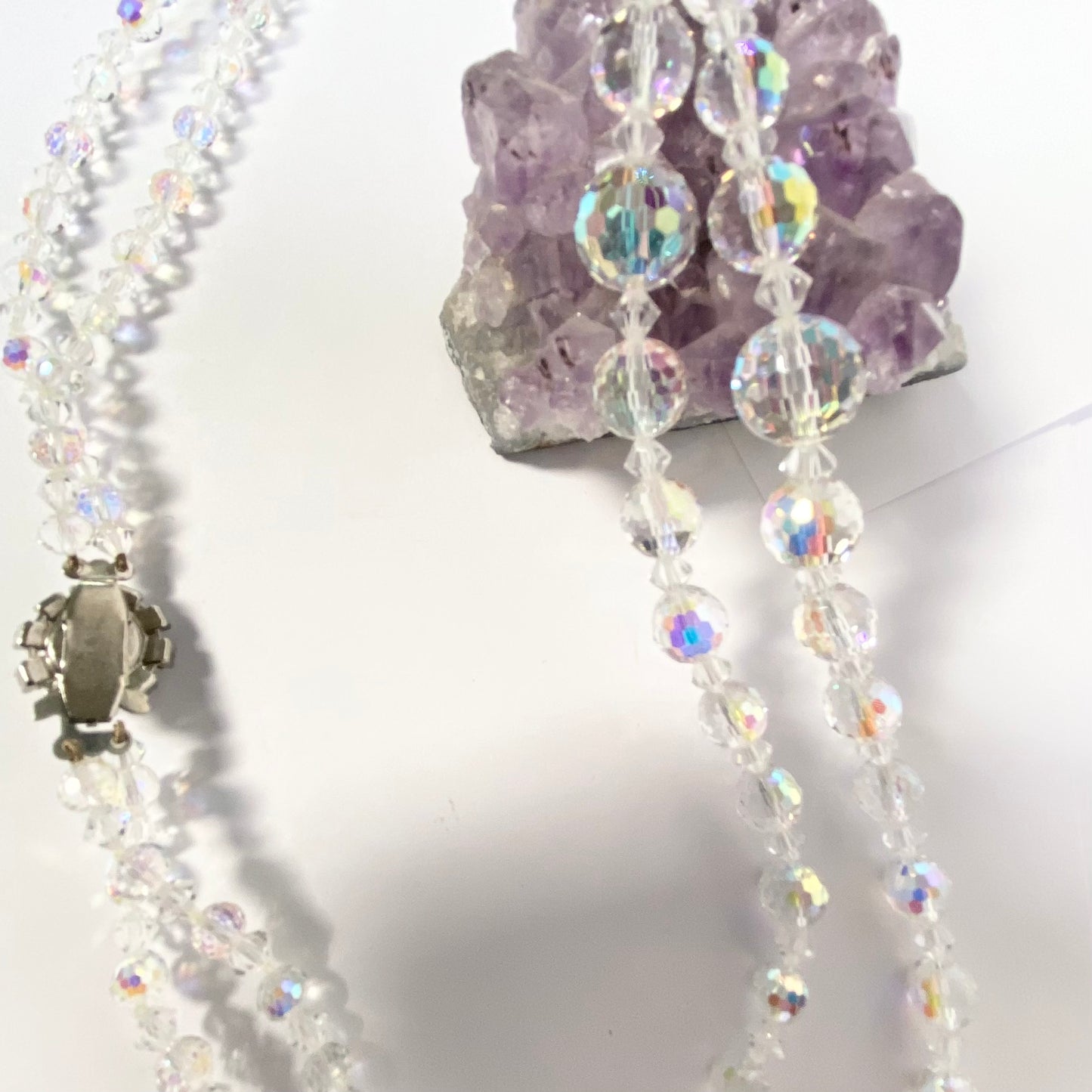 Vintage Two string Crystal Necklace