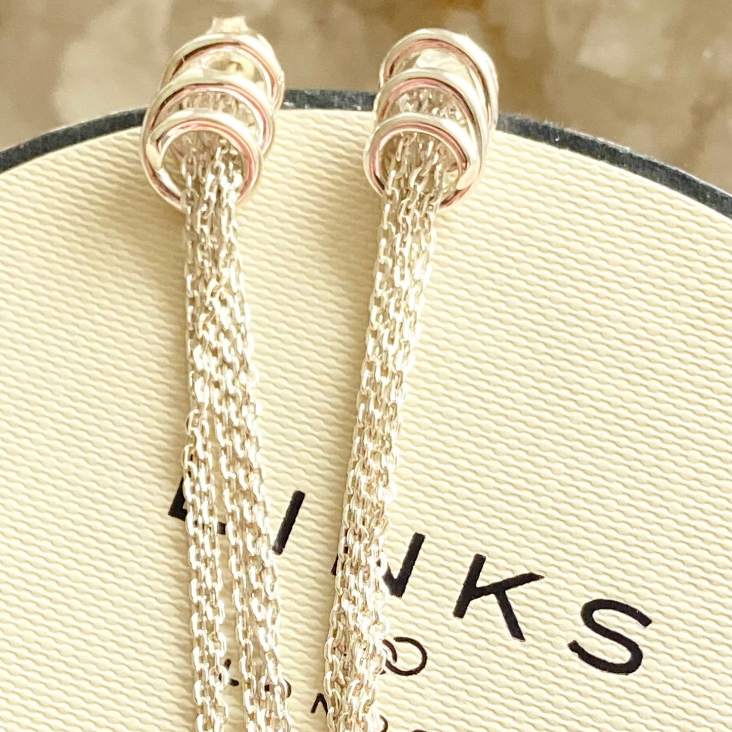 Links of London Sterling Silver Sweetie and Chain Earrings