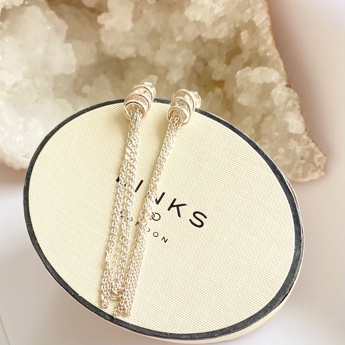 Links of London Sterling Silver Sweetie and Chain Earrings