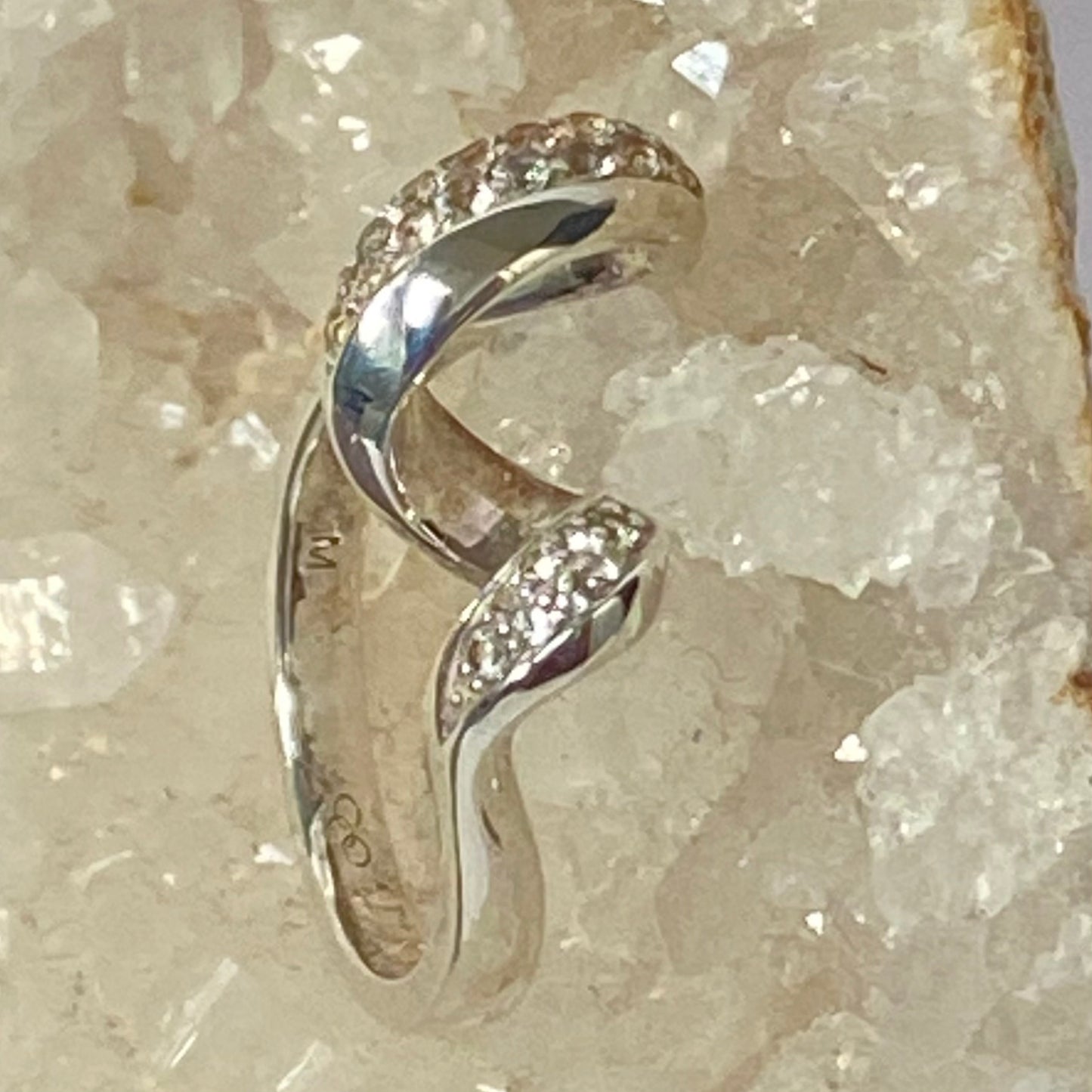 Links of London Entwine White Sapphire Pave Set Ring