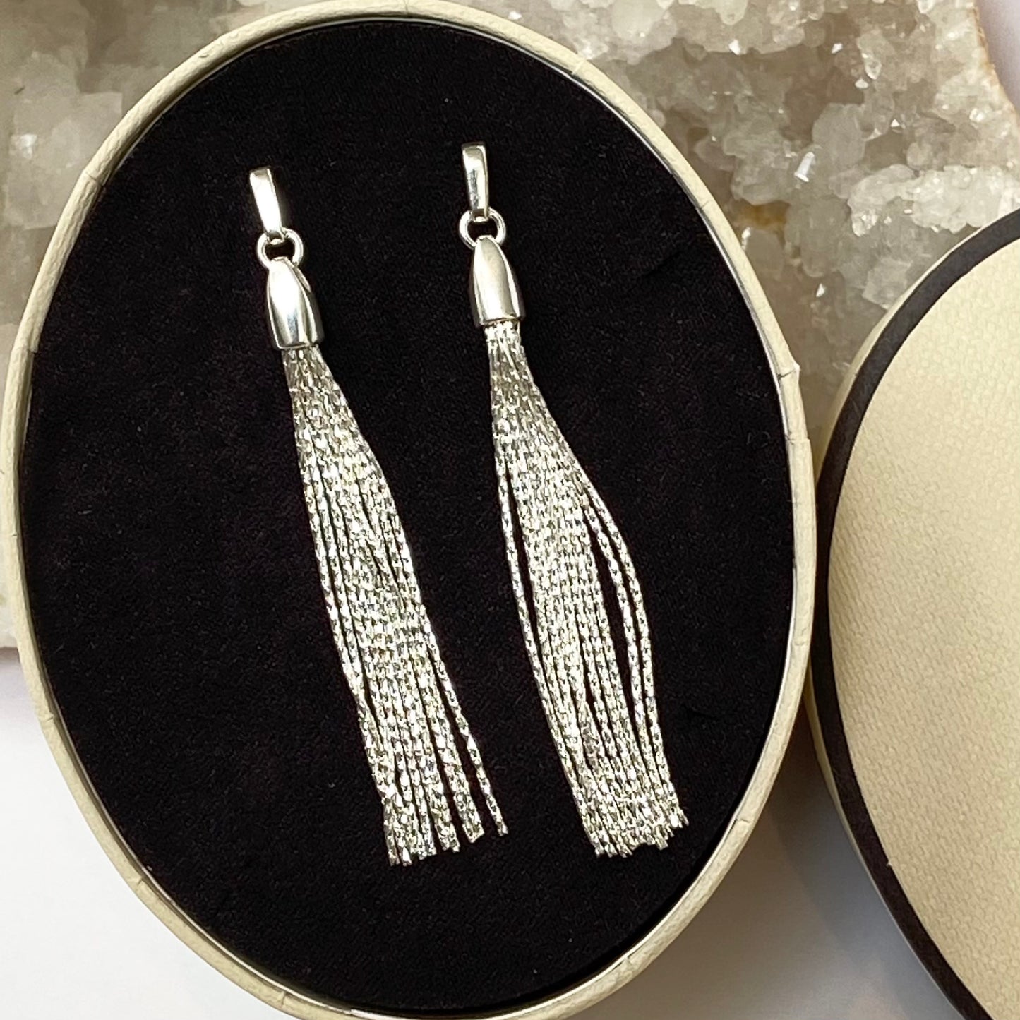 Links of London Sterling Silver Silk Row Earrings New