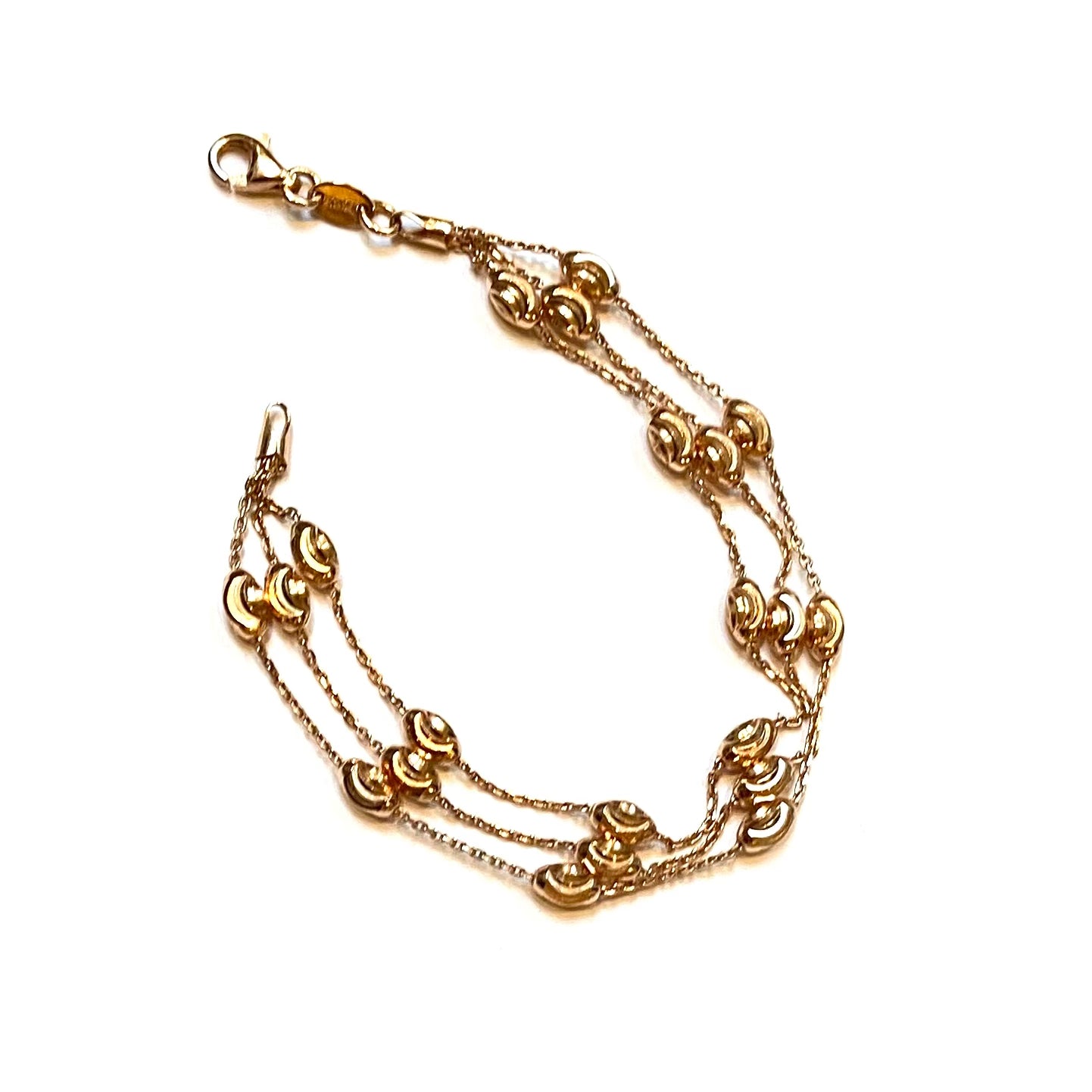 Links of London Rose Gold Plated Beaded Essentials Bracelet