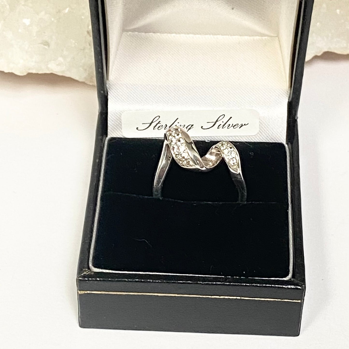 Links of London Entwine White Sapphire Pave Set Ring