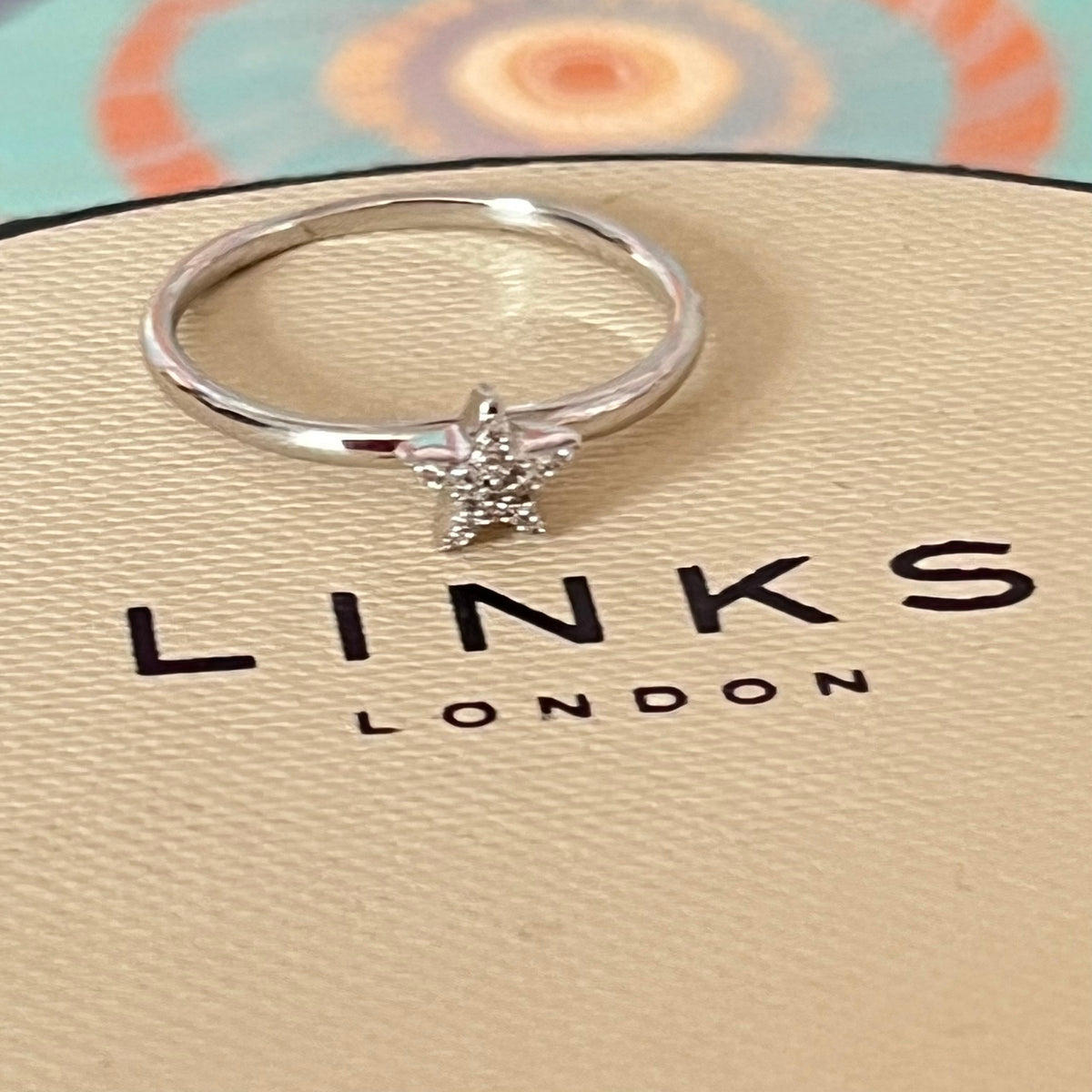 Links of London Essentials Star Crystal Ring Size P