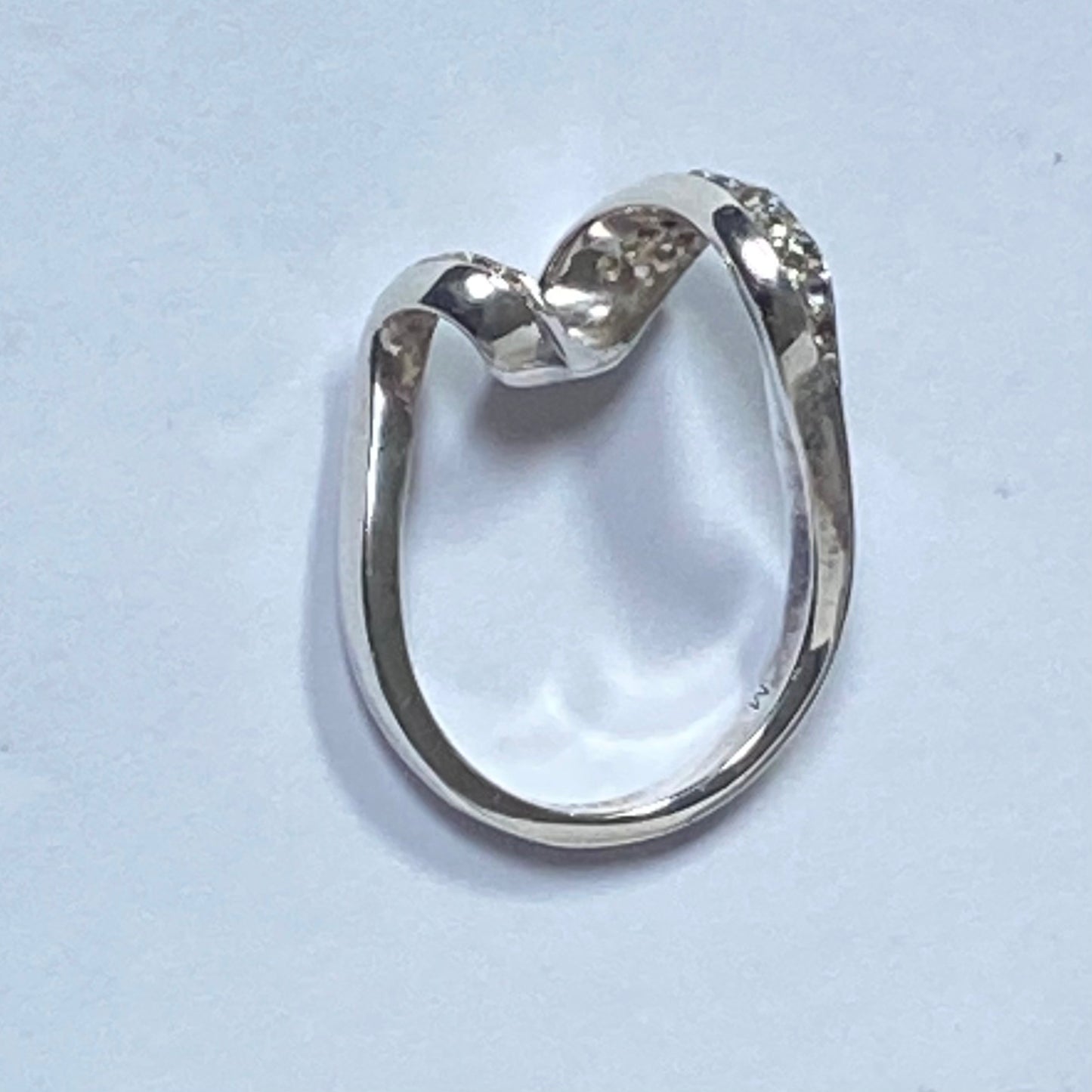 Links of London Silver Entwine white Sapphire Pave Ring