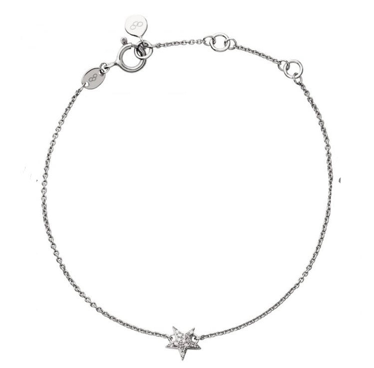 LINKS OF LONDON Sterling Silver Diamond Essentials Star Bracelet