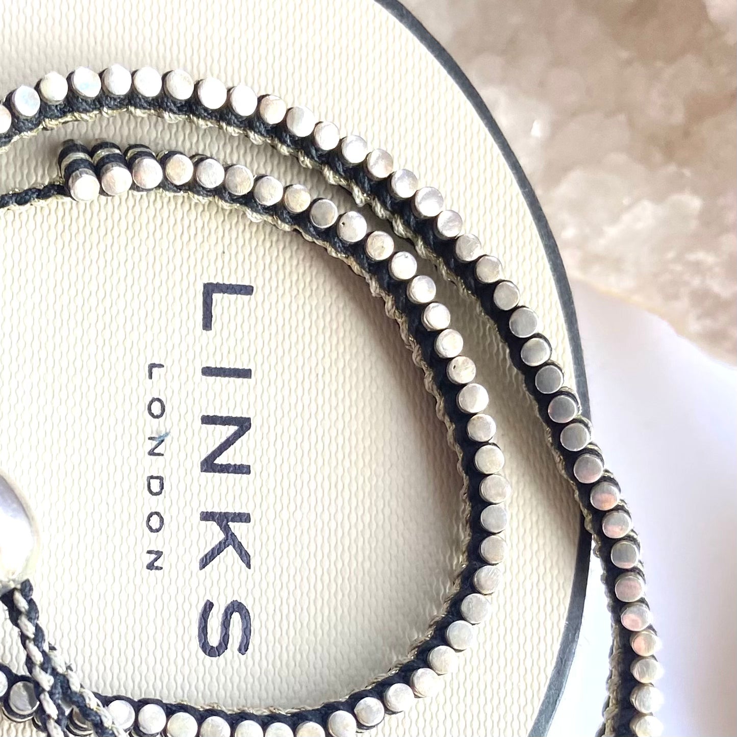 Links of London Double Wrap Friendship Silver Bracelet