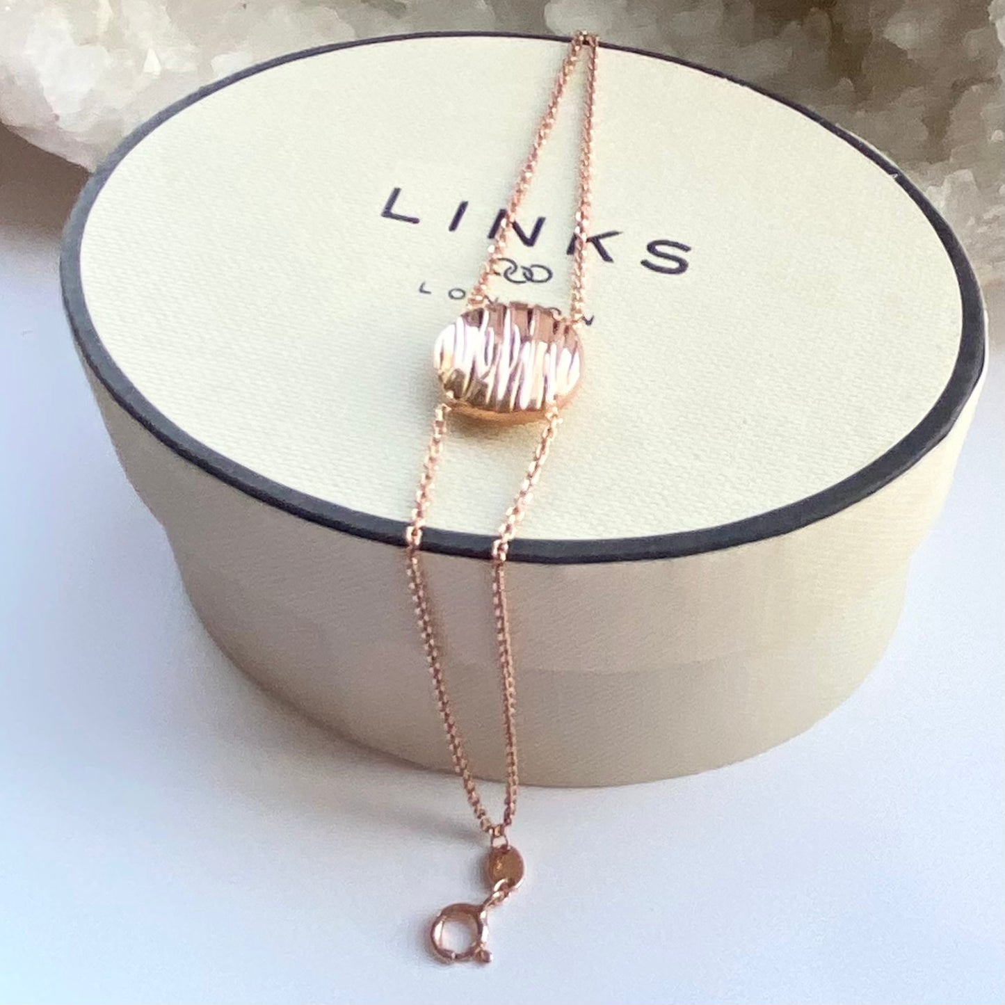 Links of London Silver 18ct RG Vermeil Bracelet inspired by the River Thames
