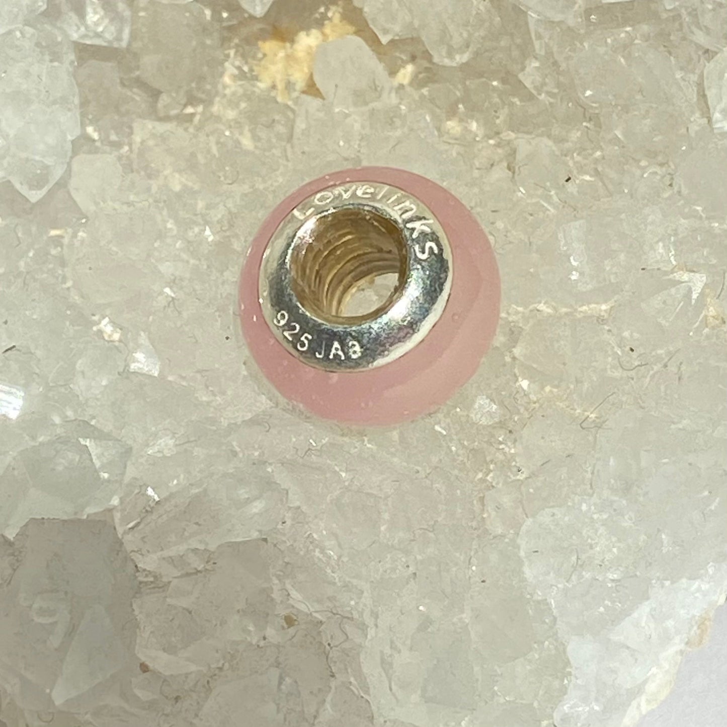 Love Links Pink Bead Branded Charm