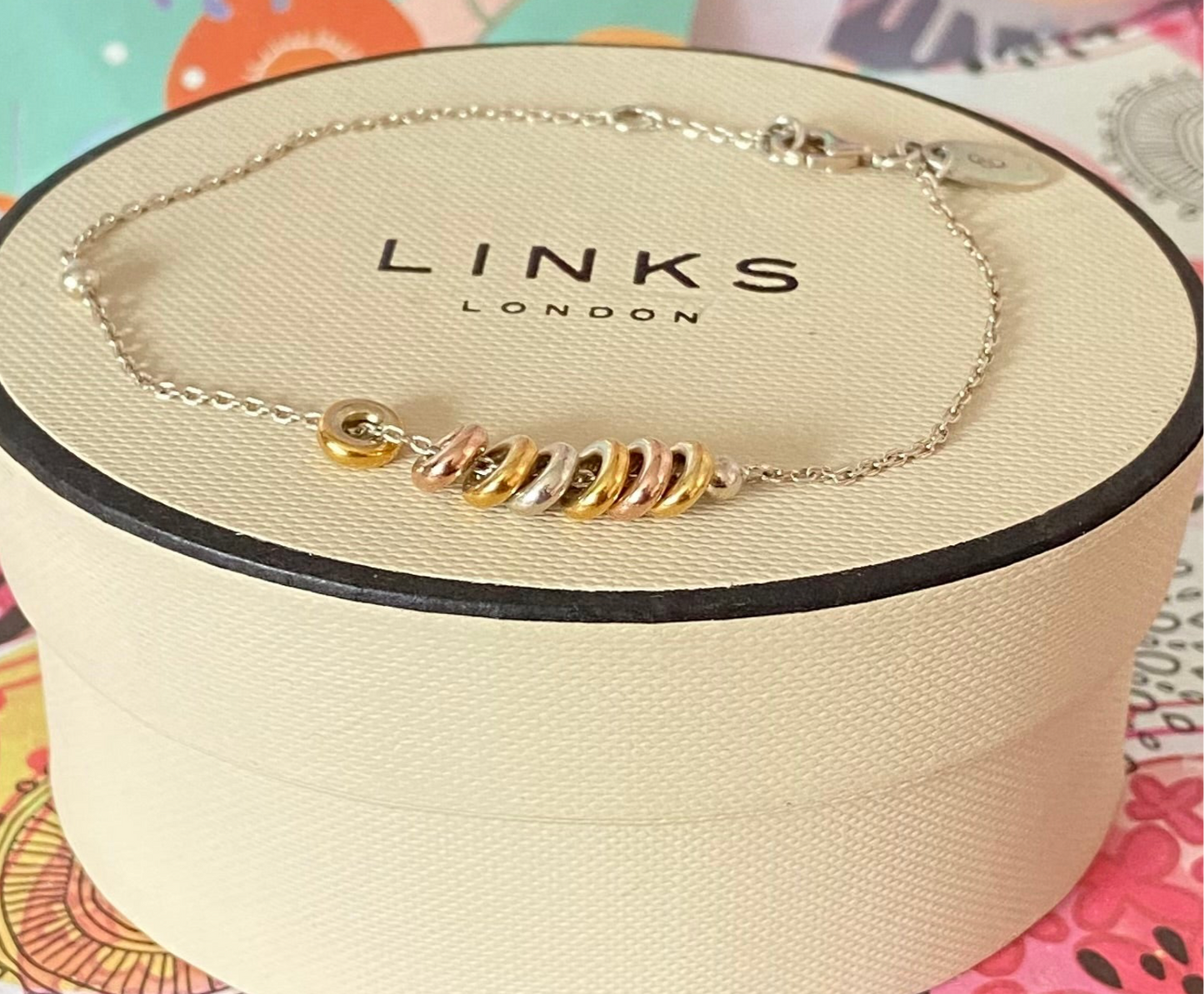 Links of London Sweetie Chain Bracelet with 18k Gold Vermeil Beads