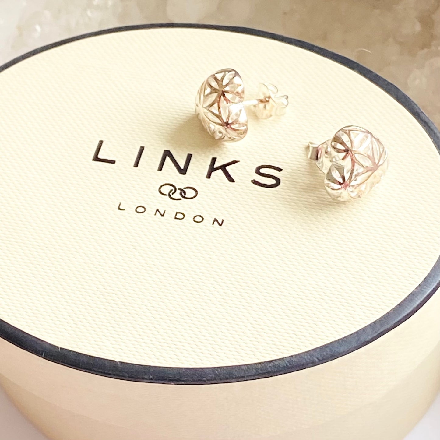 Links of London Sterling Silver Maze Heart Earrings