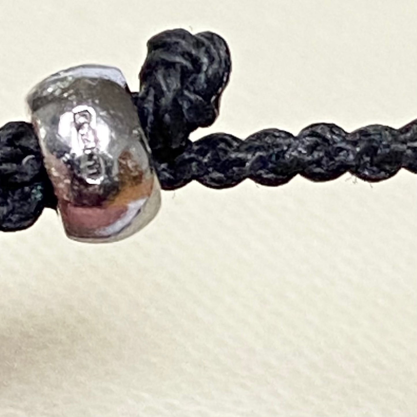 Links of London Mini Black Oxidised Skull Cord Bracelet