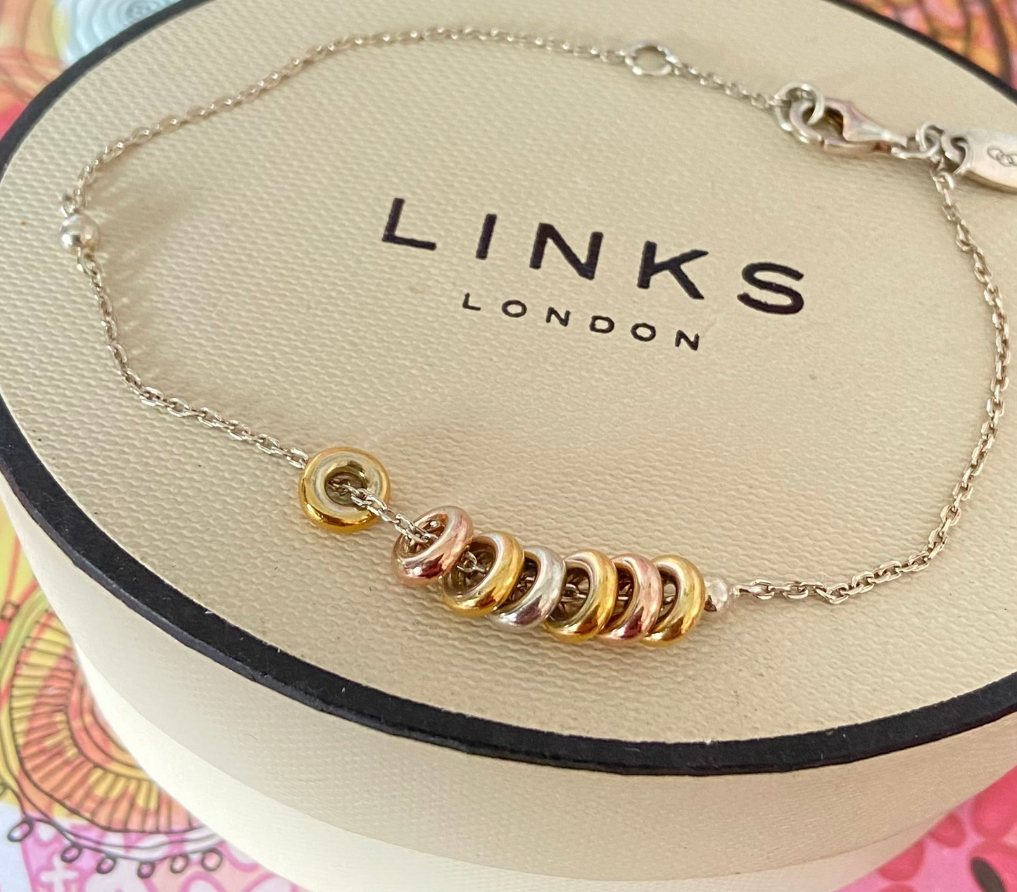 Links of London Sweetie Chain Bracelet with 18k Gold Vermeil Beads