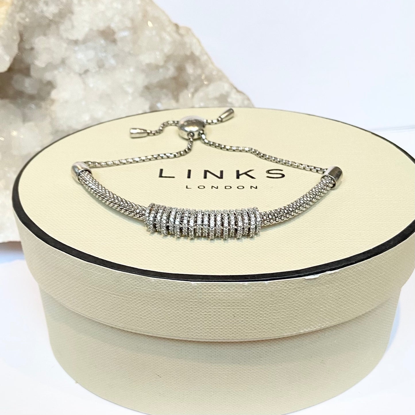 Links of London Sterling Silver Starlight Crown Bracelet with toggle