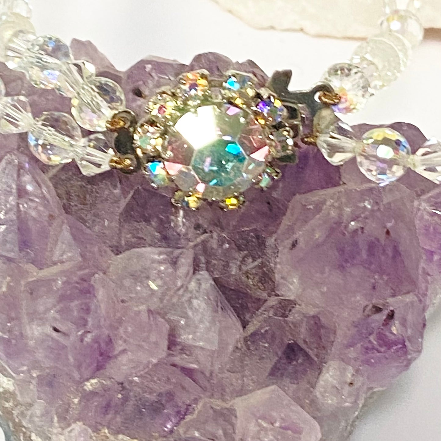 Vintage Two string Crystal Necklace