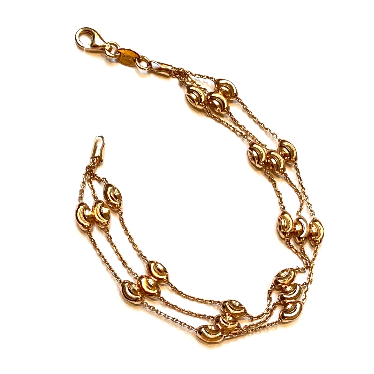 Links of London Rose Gold Plated Beaded Essentials Bracelet