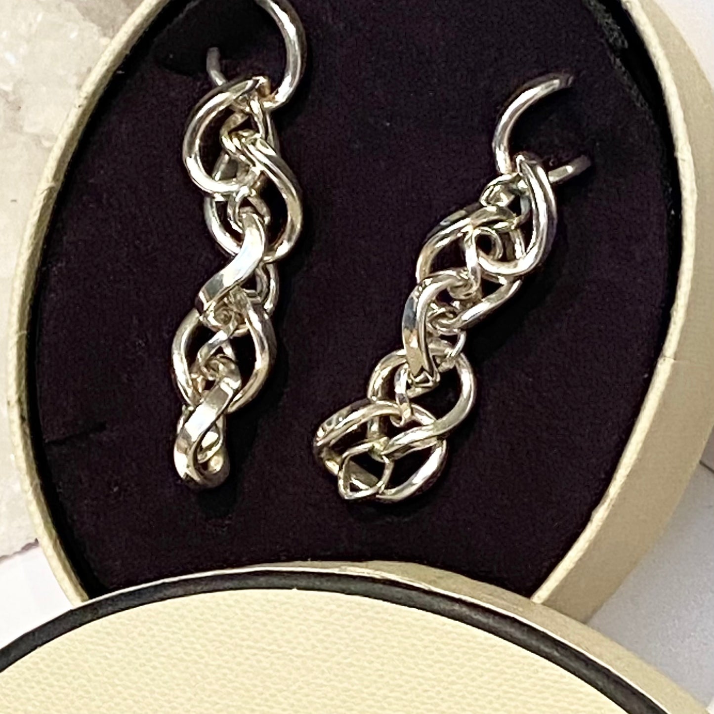 Links of London Infinity Sterling Silver Rare Chain Dropper Earrings