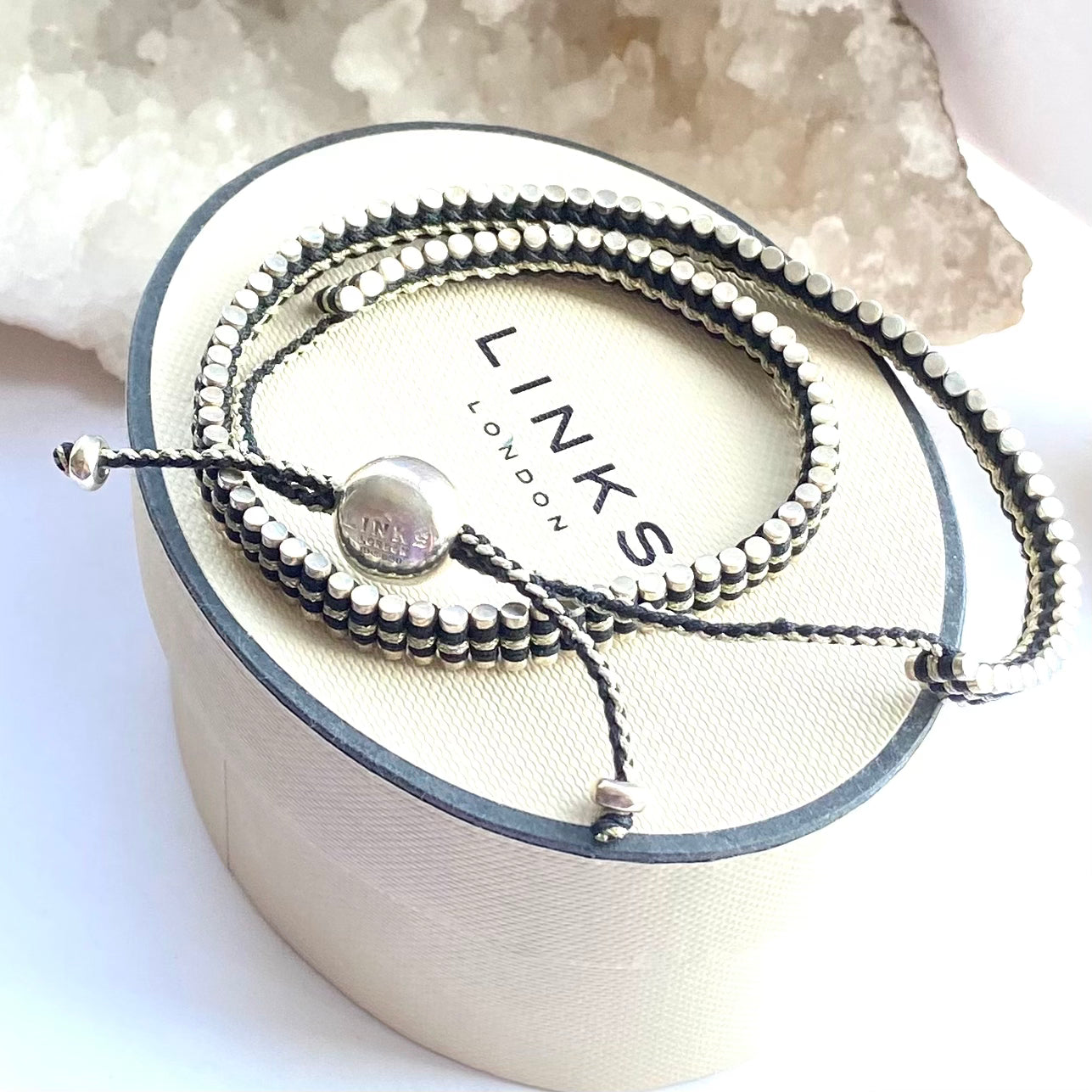Links of London Double Wrap Friendship Silver Bracelet