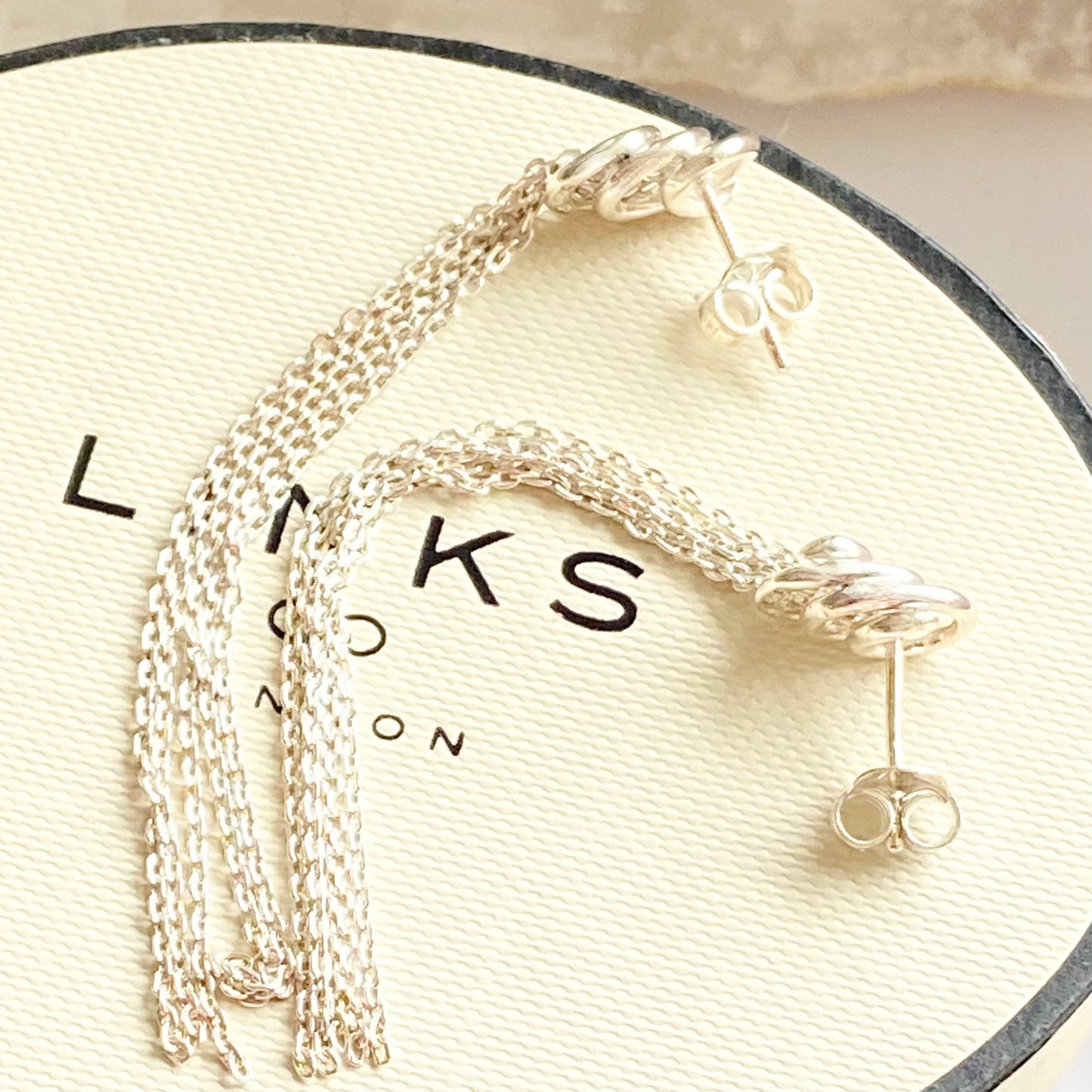 Links of London Sterling Silver Sweetie and Chain Earrings