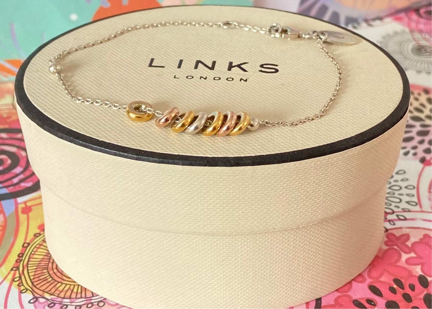 Links of London Sweetie Chain Bracelet with 18k Gold Vermeil Beads