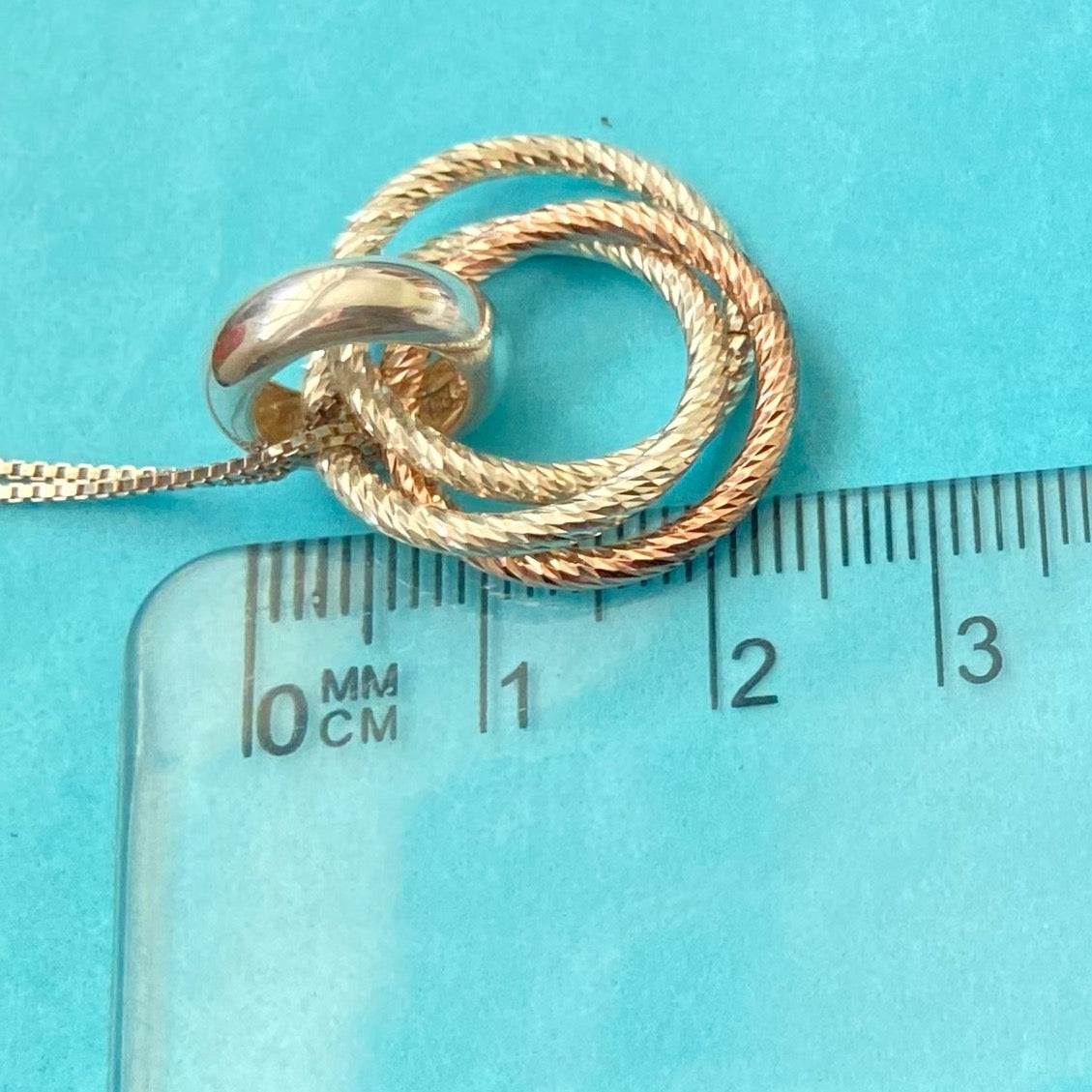 Links of London Aurora Rose Gold Vermeil Cluster Pendent Necklace