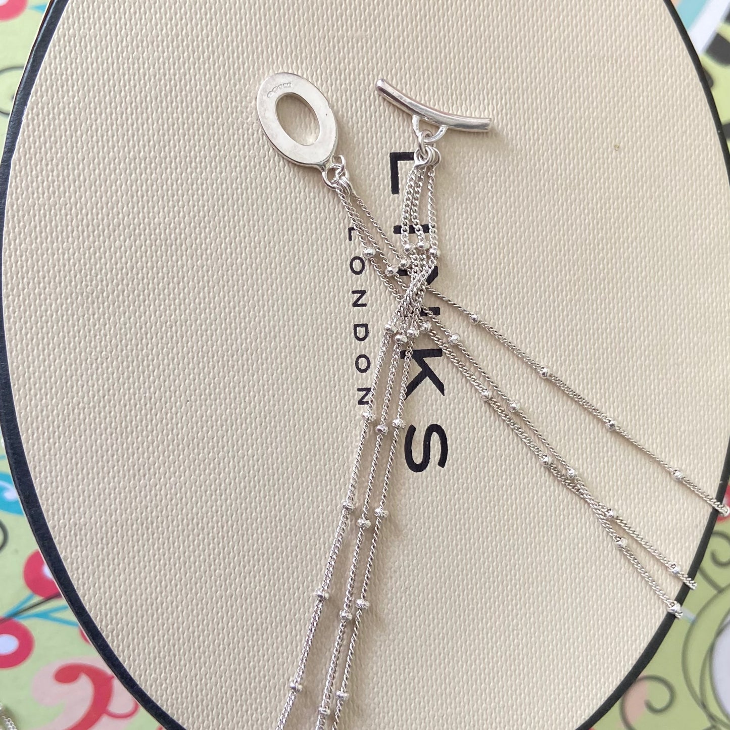 Links of London Multi Strand Rain dance Necklace with Tassel