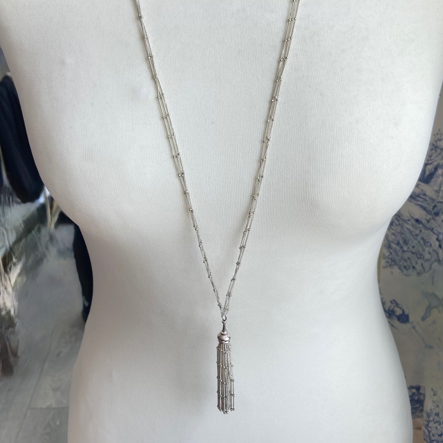 Links of London Multi Strand Rain dance Necklace with Tassel