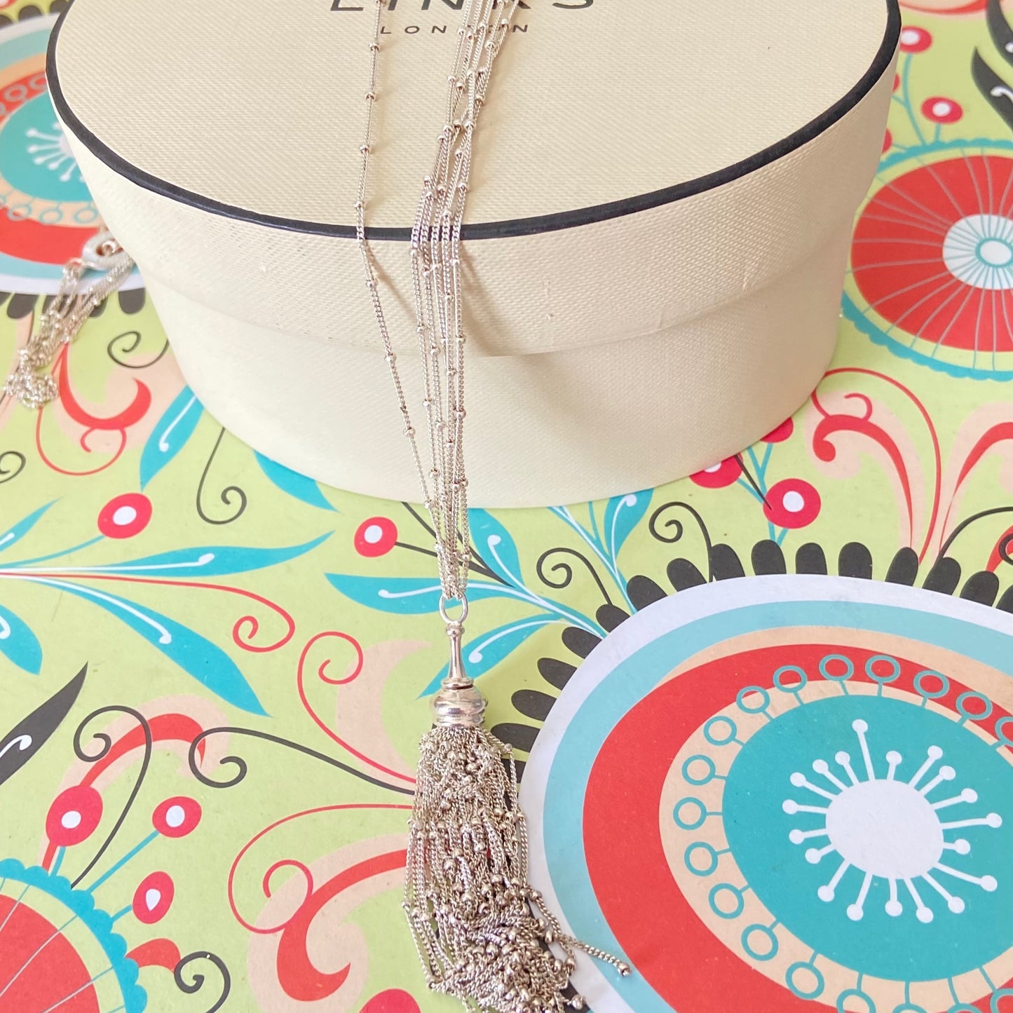 Links of London Multi Strand Rain dance Necklace with Tassel