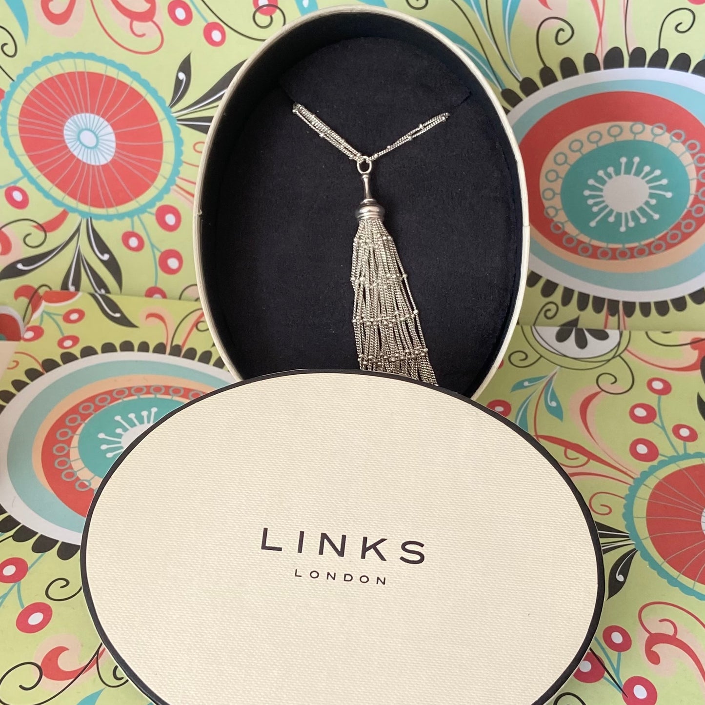 Links of London Multi Strand Rain dance Necklace with Tassel