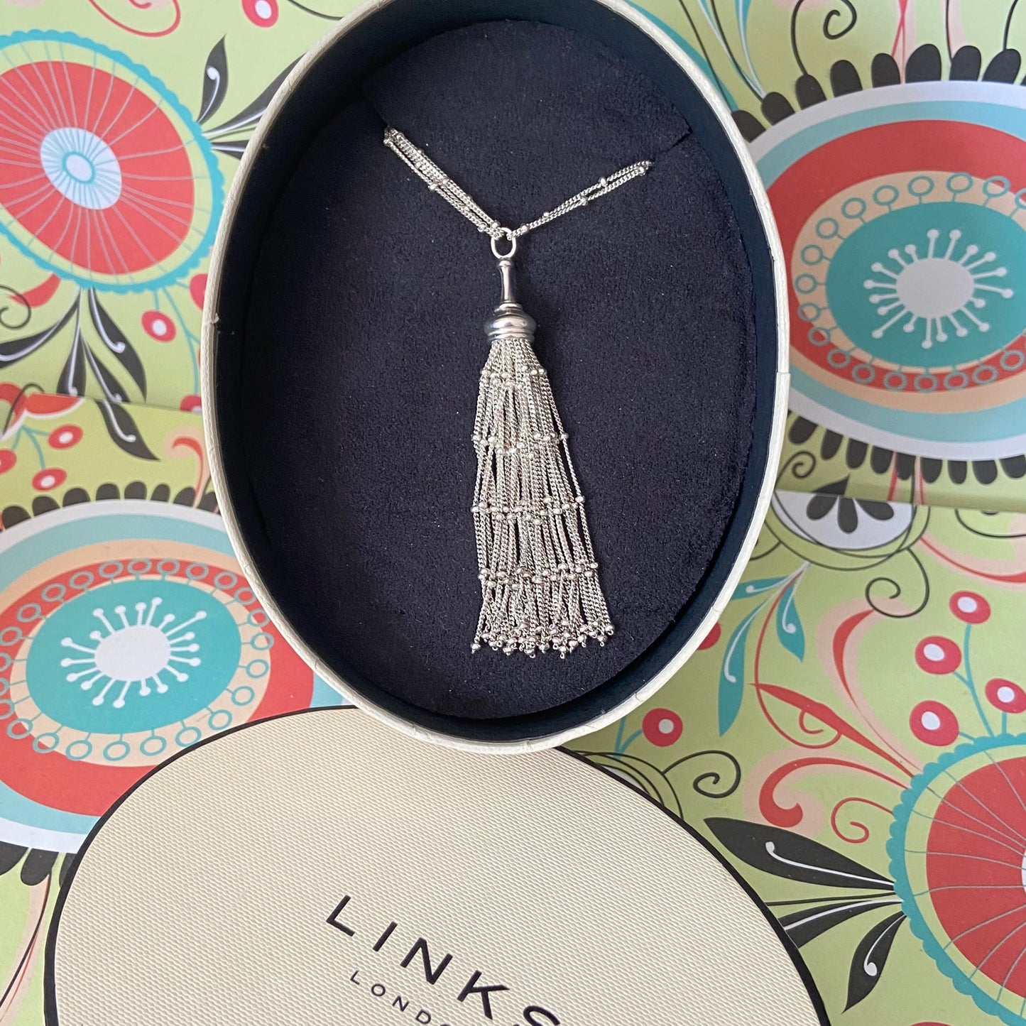 Links of London Multi Strand Rain dance Necklace with Tassel