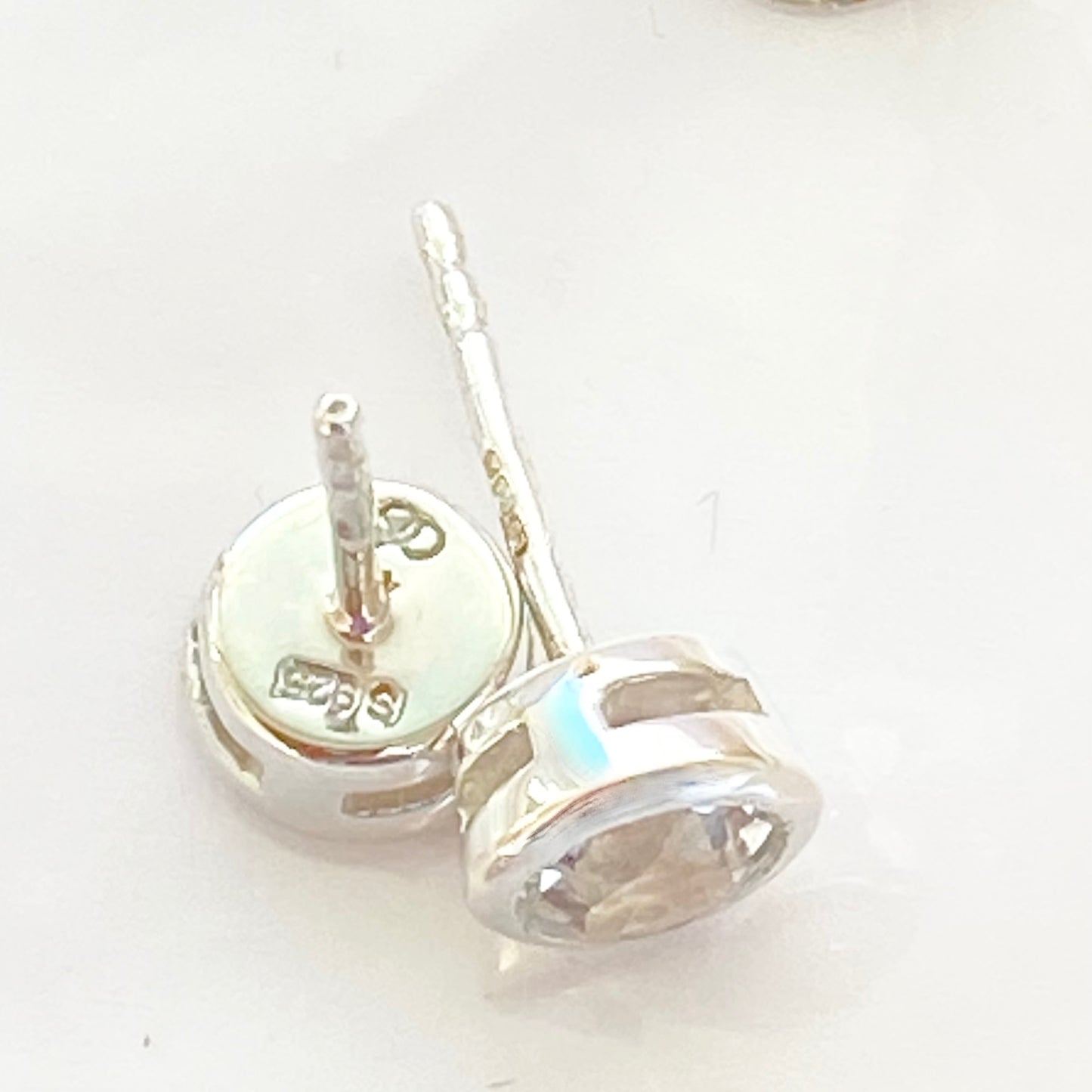 Sterling Silver Links of London Crystal Stud Earrings - New