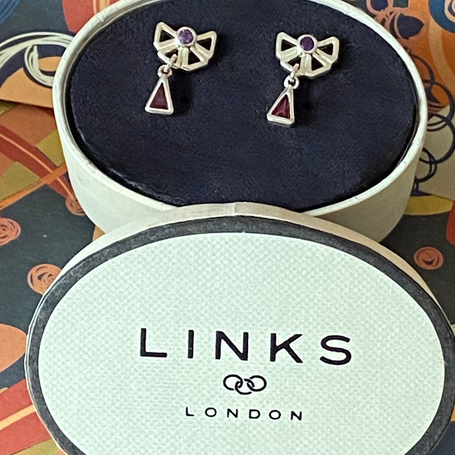 Links of London Sterling Silver Love me, Love me not Earrings