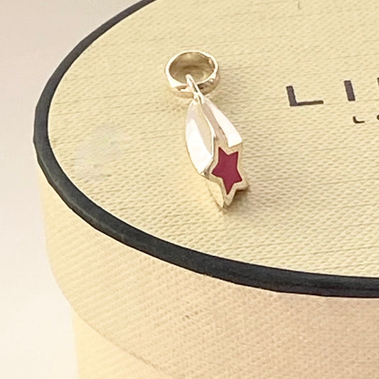 Links of London 925 Shooting Star with Red Enamel Charm