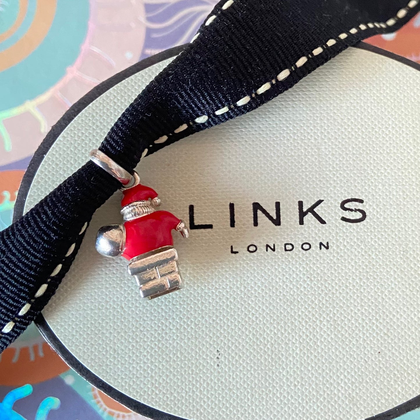 Santa Claus stuck in the chimney charm by Links of London