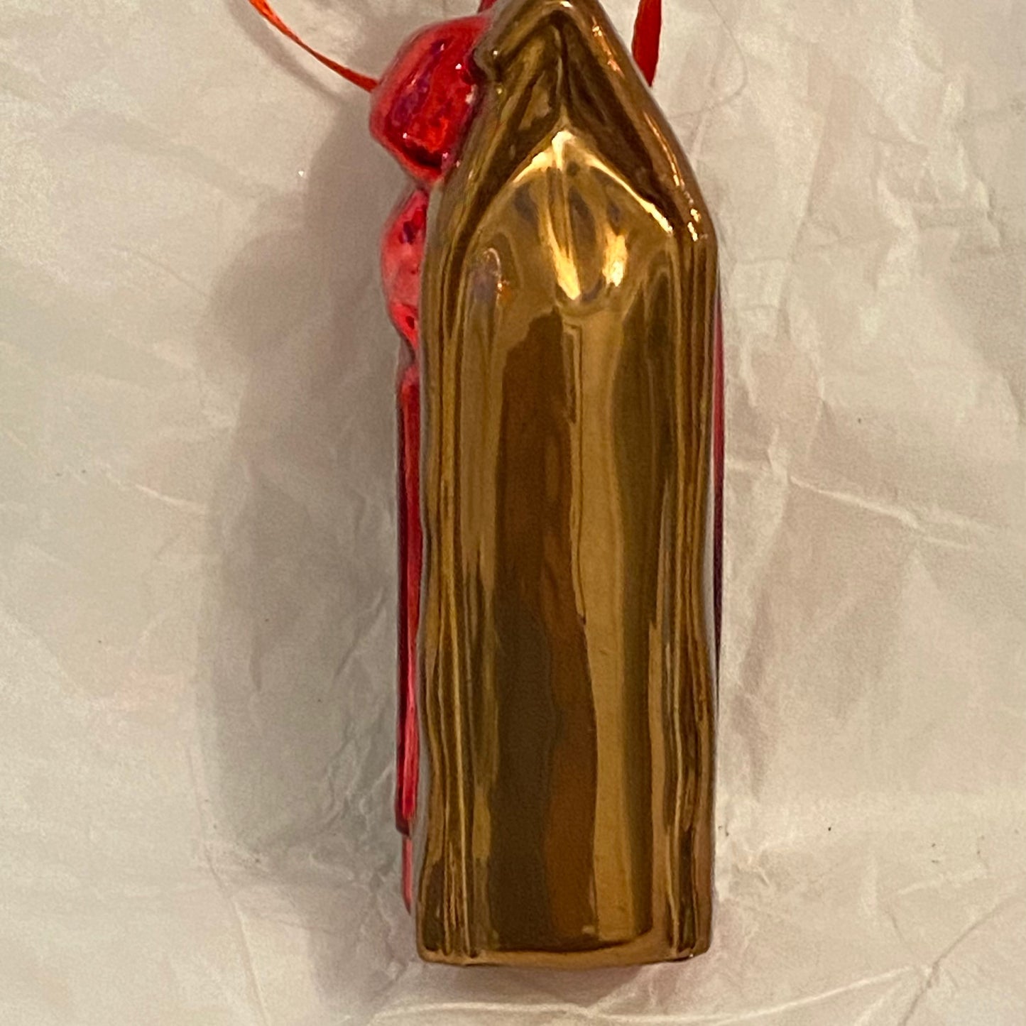 HO HO HOLIDAY BLONDE ROAST Merry Christmas Glass Ornament Decoration