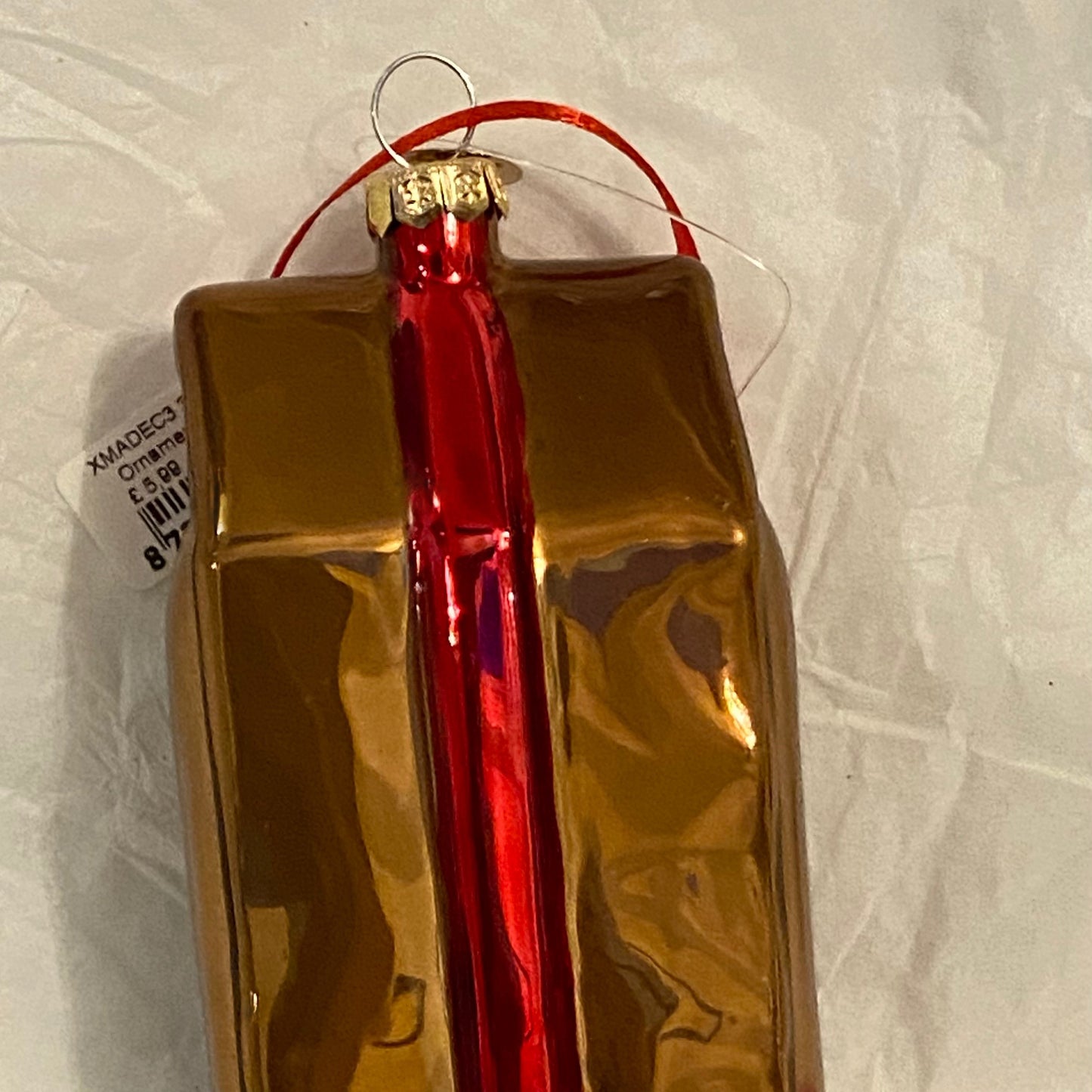 HO HO HOLIDAY BLONDE ROAST Merry Christmas Glass Ornament Decoration