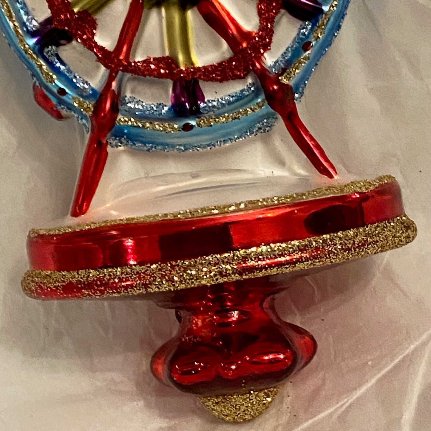 Ferris Wheel Design Glass Festive, Christmas Ornament