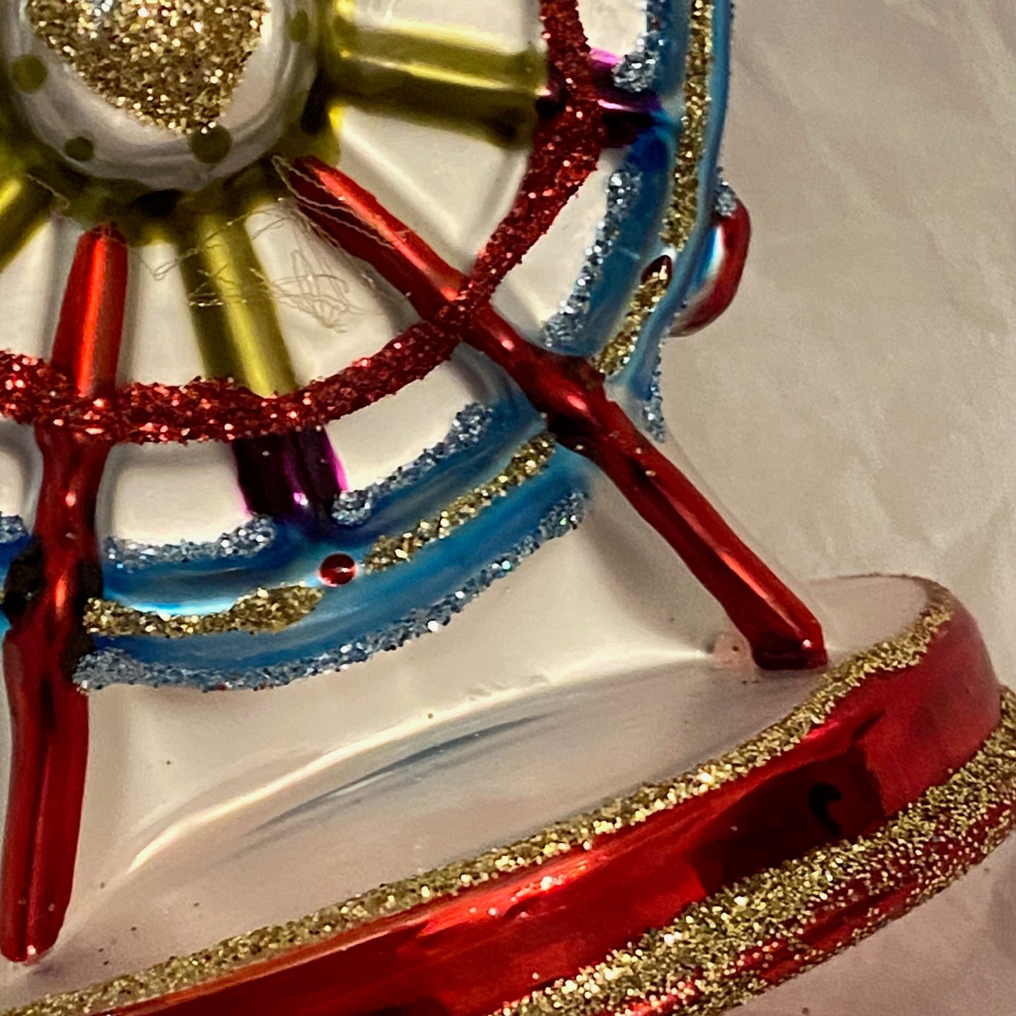 Ferris Wheel Design Glass Festive, Christmas Ornament