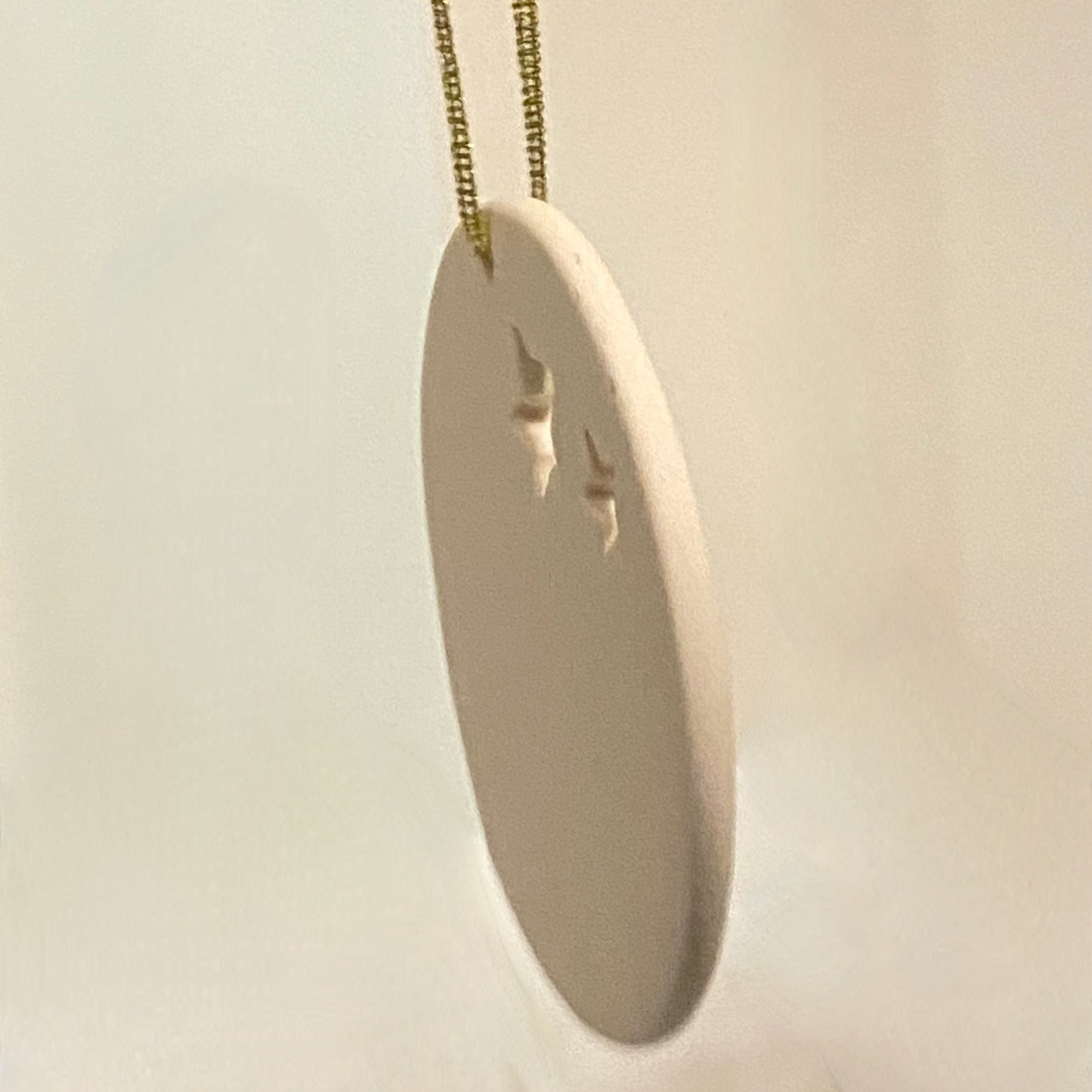 Ceramic Disk Festive, Christmas Ornament